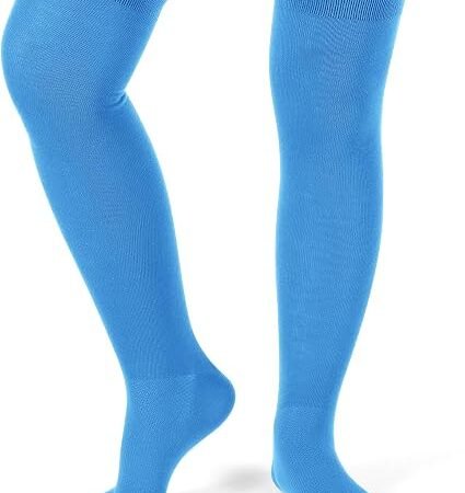 Women's Compression Style Knee High Socks 6 Pairs Stretch Athletic Socks for Running Travel and Fitness