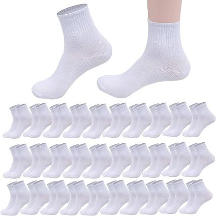 Women's Orange Athletic Crew Socks 12 Pairs Soft Stretch Sports Socks for Running Training and Everyday Wear